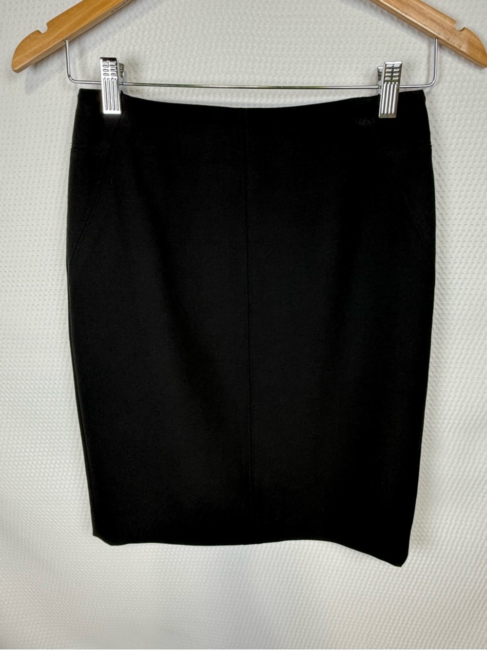 LOFT Petites Black Pencil Skirt Size 0P Classic Career Stretch Lined